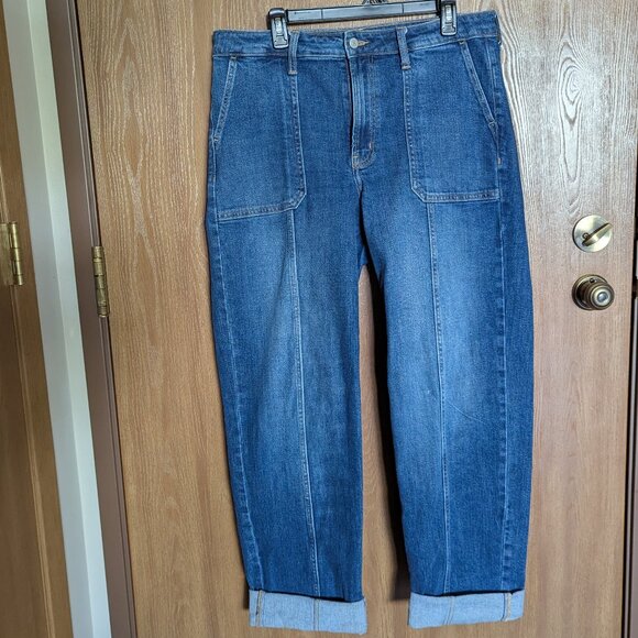 Old Navy High Rise Blue Denim Jeans, 14 - Picture 1 of 6